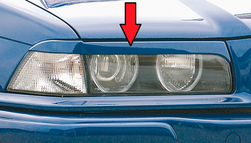 Rieger 00000237 Eye Brows Not Suitable For Xenon Headlights!