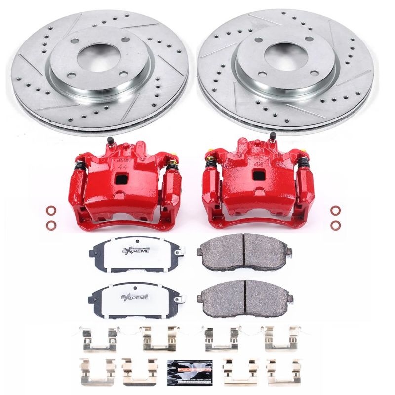 PowerStop Power Stop 07-12 Nissan Sentra Front Z26 Street Warrior Brake Kit w/Calipers