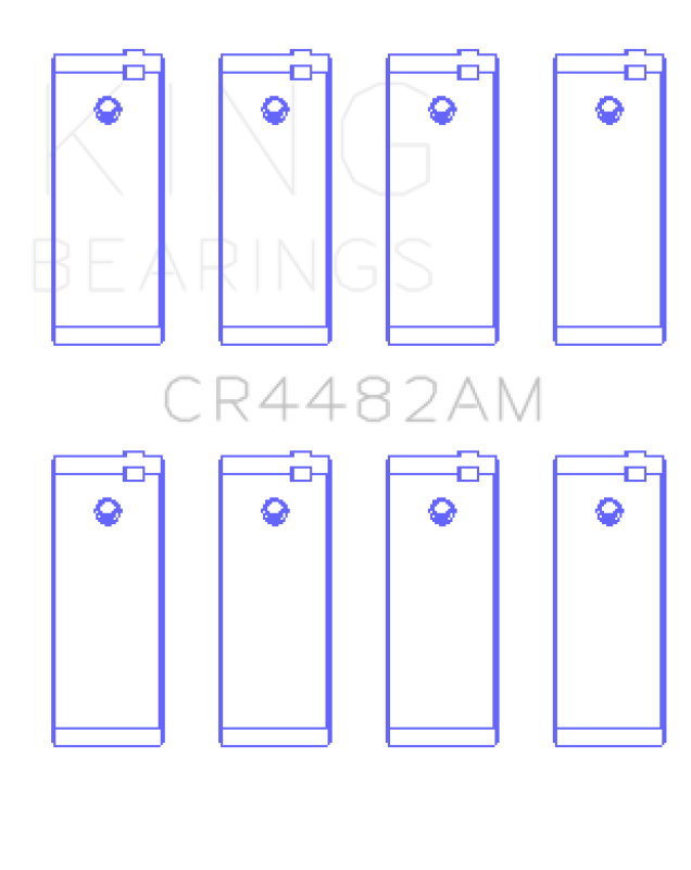 King Engine Bearings Chevrolet ChevETte (Size +0.25mm) Connecting Rod Bearing Set