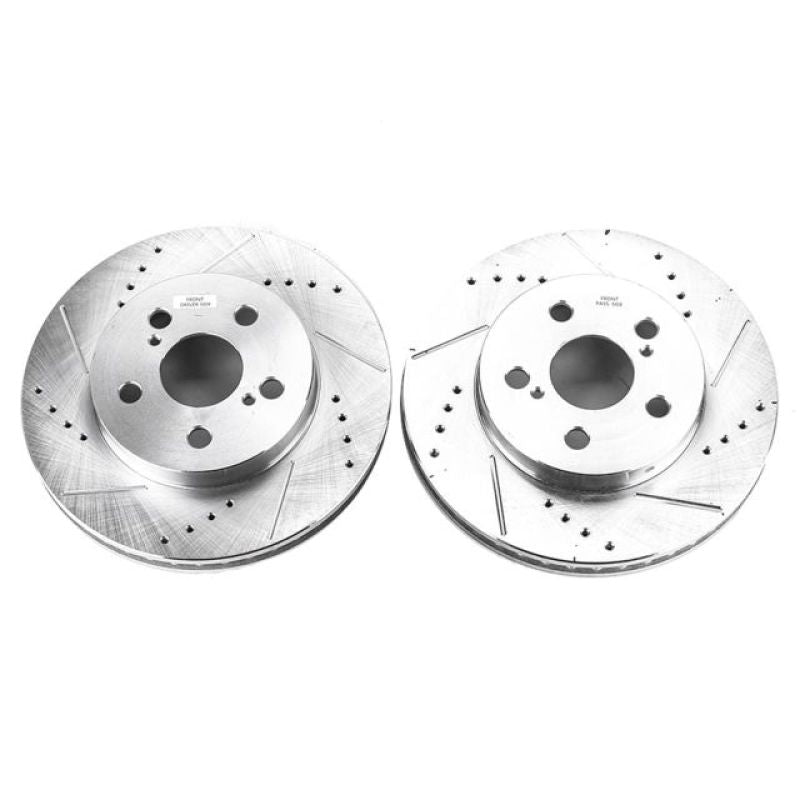 PowerStop Power Stop 16-19 Toyota Prius Front Evolution Drilled & Slotted Rotors - Pair