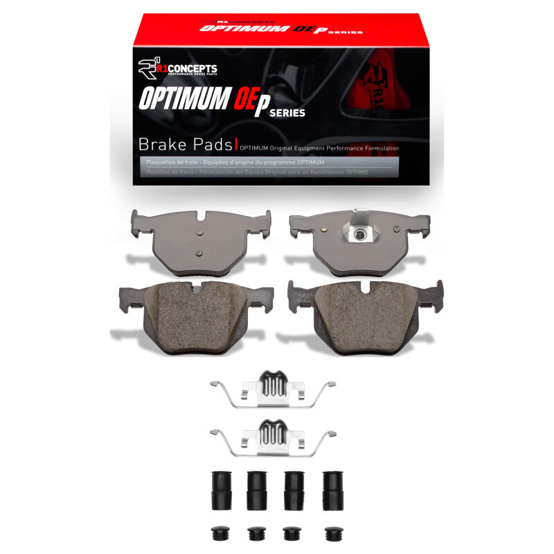 R1 Concepts R1 08-19 BMW X6 Rear Optimum OE Pads & Hardware Kit