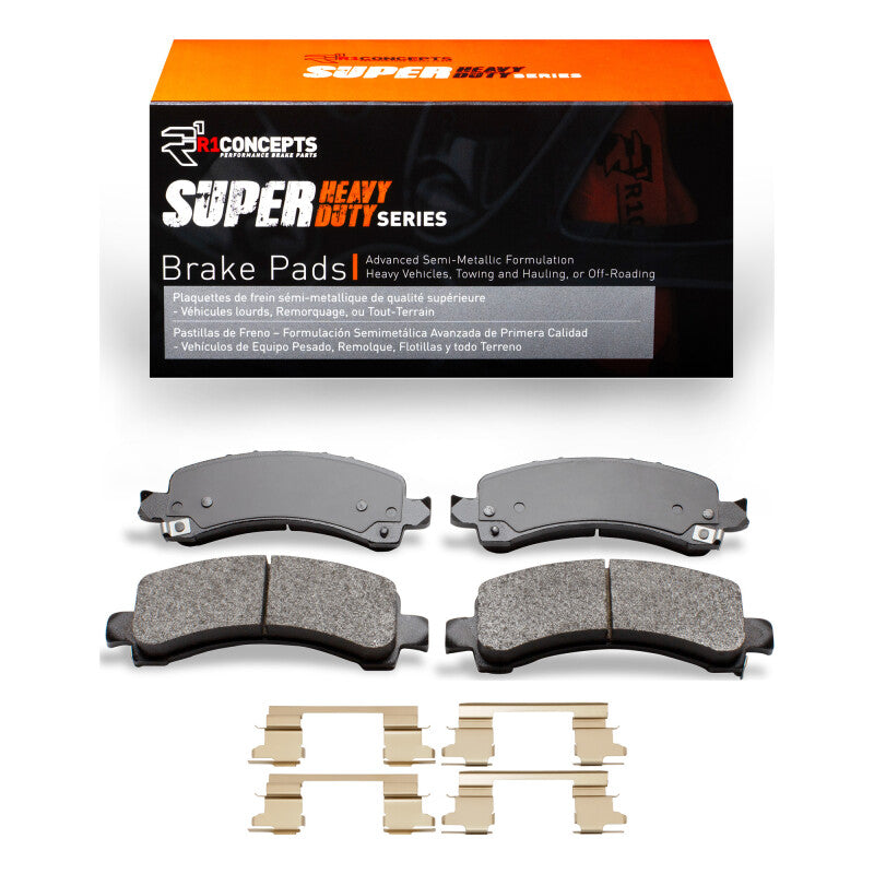 R1 Concepts R1 03-20 Chevrolet Express 3500 Rear Super Duty Pads & Hardware Kit