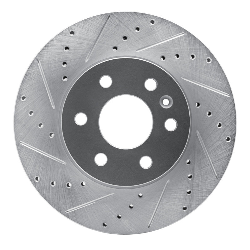 R1 Concepts R1 15-20 Chevrolet Colorado Front Left Drilled & Slotted Silver Brake Rotor