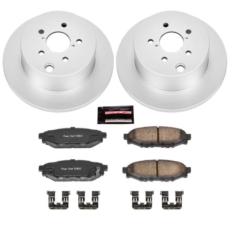 PowerStop Power Stop 16-18 Subaru Crosstrek Rear Z17 Evolution Geomet Coated Brake Kit