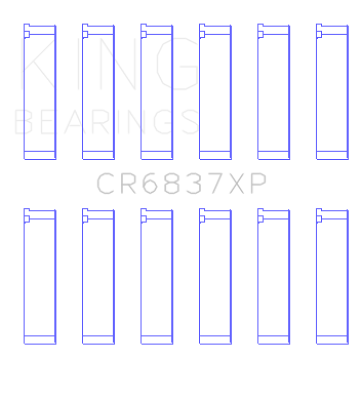 King Engine Bearings Honda J30 / J35 (Size +0.26) Performance Rod Bearing Set