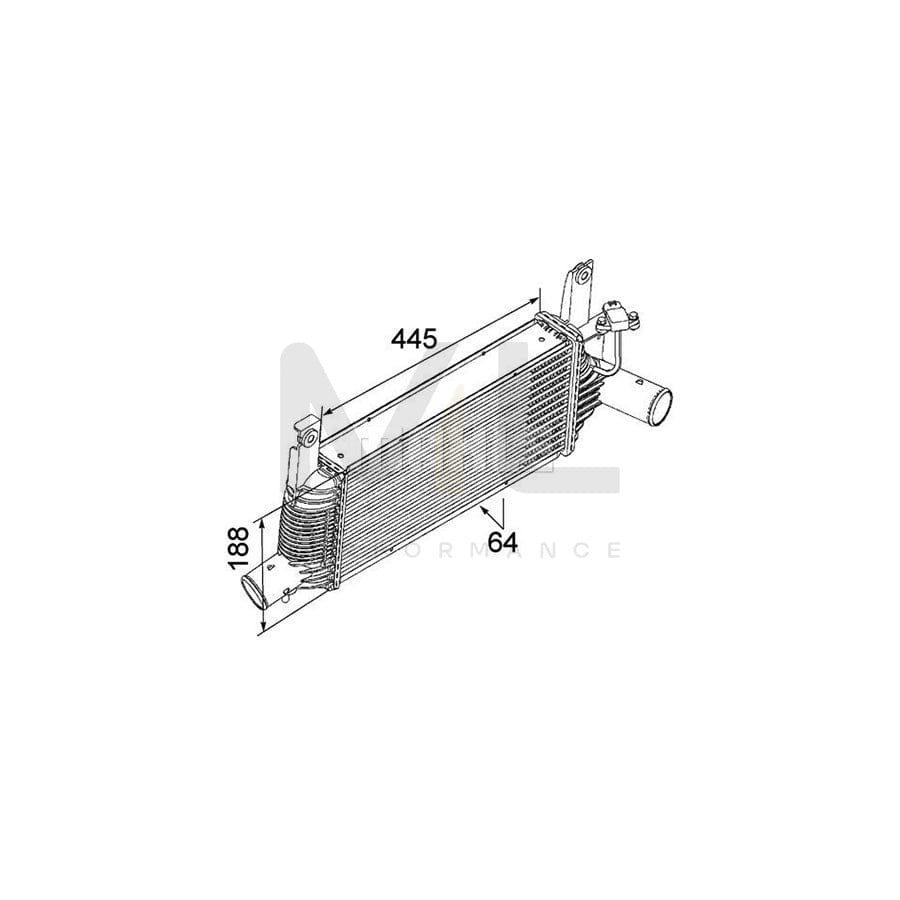MAHLE ORIGINAL CI 159 000P Intercooler with sensor | Performance Parts DirectCar Parts