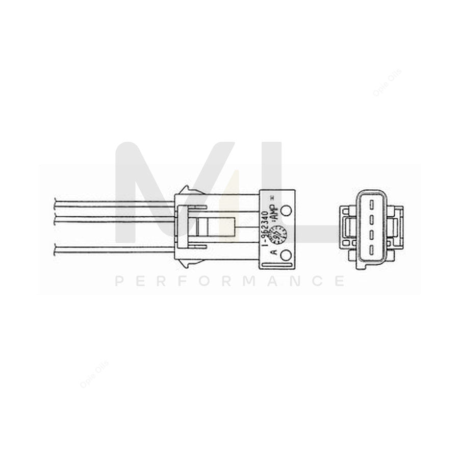 NTK Lambda Sensor / O2 Sensor (NGK 92033) - OZA828-EE12