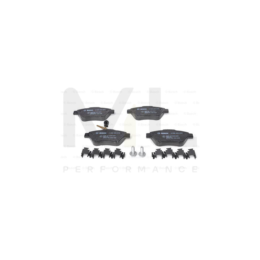 Bosch 0986494070 Brake Pad Set Incl. Wear Warning Contact, With Anti-Squeak Plate, With Bolts/Screws, With Mounting Manual BP980 | Performance Parts Direct Car Parts