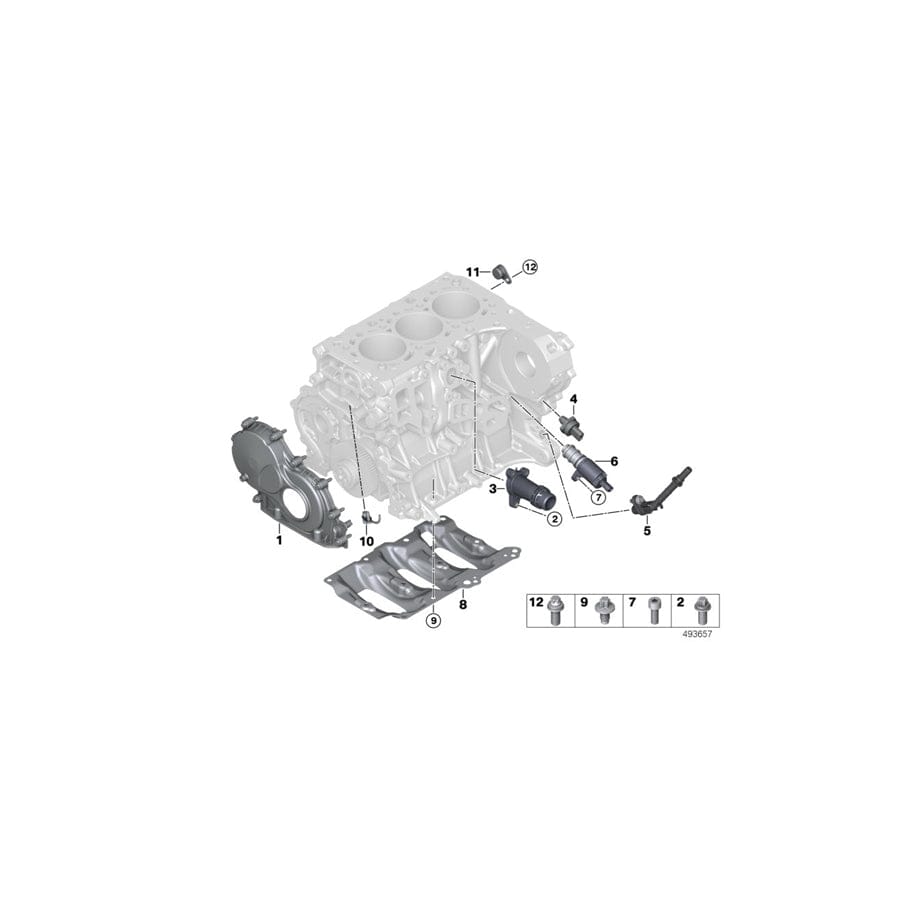 Genuine BMW 11118475733 F20 F55 F39 Oil Deflector (Inc. X2 16d, 114d & Cooper D)