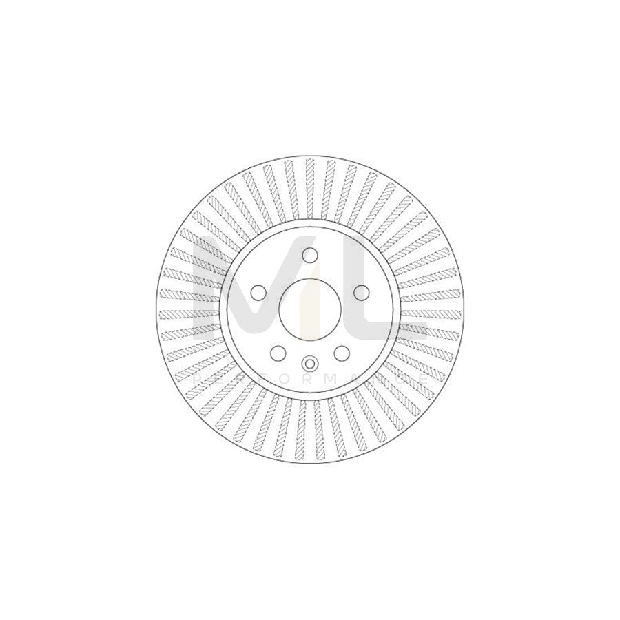 TRW DF6629 Brake Disc Vented, Painted | Performance Parts Direct Car Parts