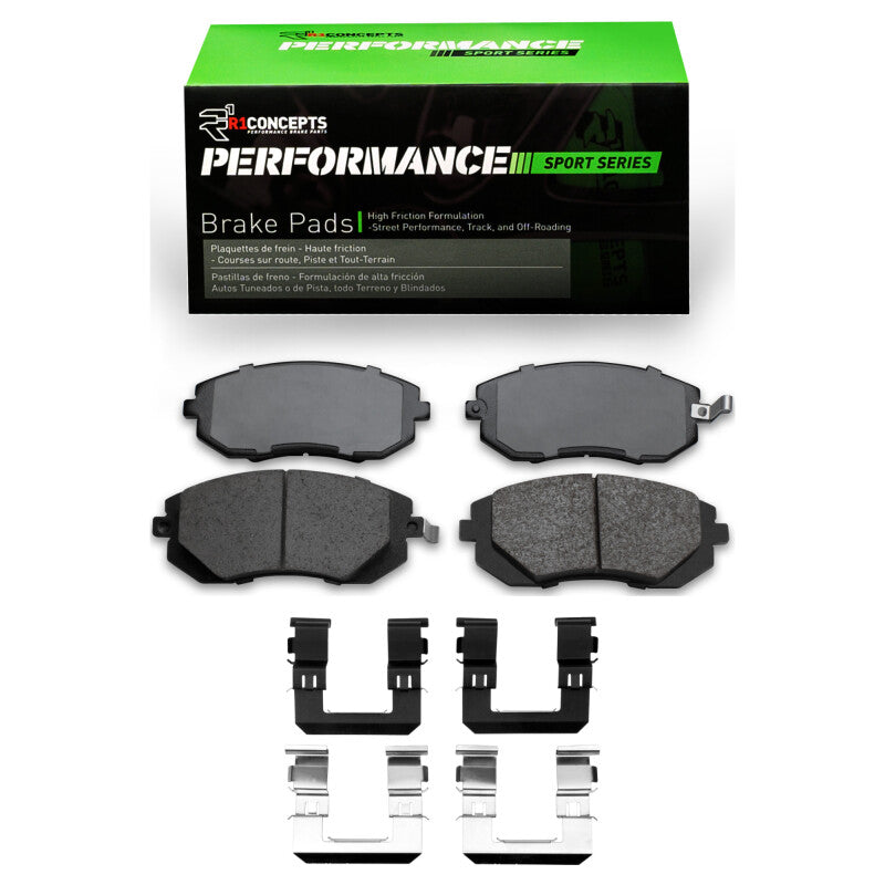 R1 Concepts R1 02-07 Subaru WRX Front R1 Performance Sport Pads & Hardware Kit