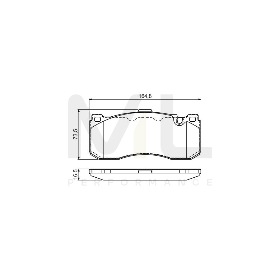 Bosch 0986Tb3181 Brake Pad Set | Performance Parts Direct Car Parts