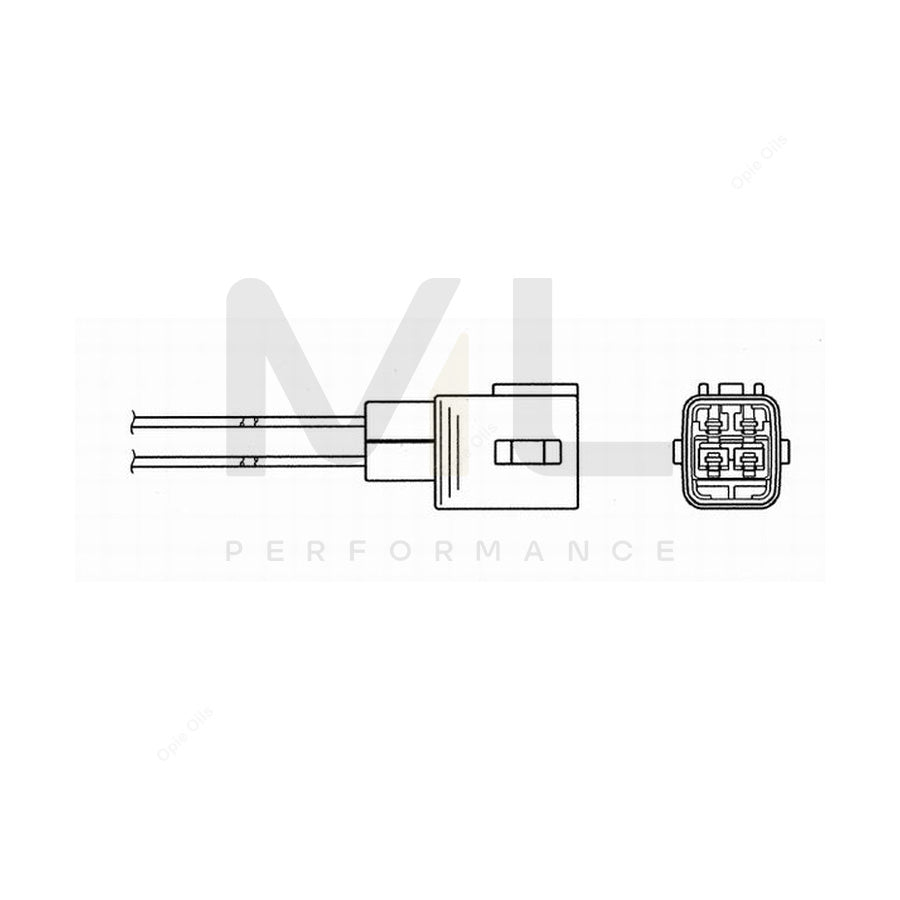 NTK Lambda Sensor - Oxygen / O2 Sensor OZA586-TY10 (NGK 1407)