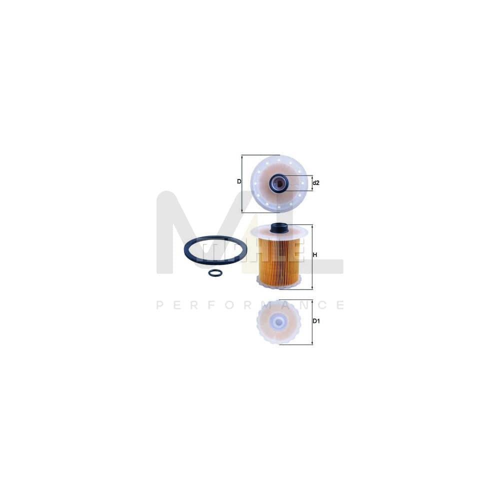 MAHLE ORIGINAL KX 81D Fuel filter Filter Insert | Performance Parts DirectCar Parts