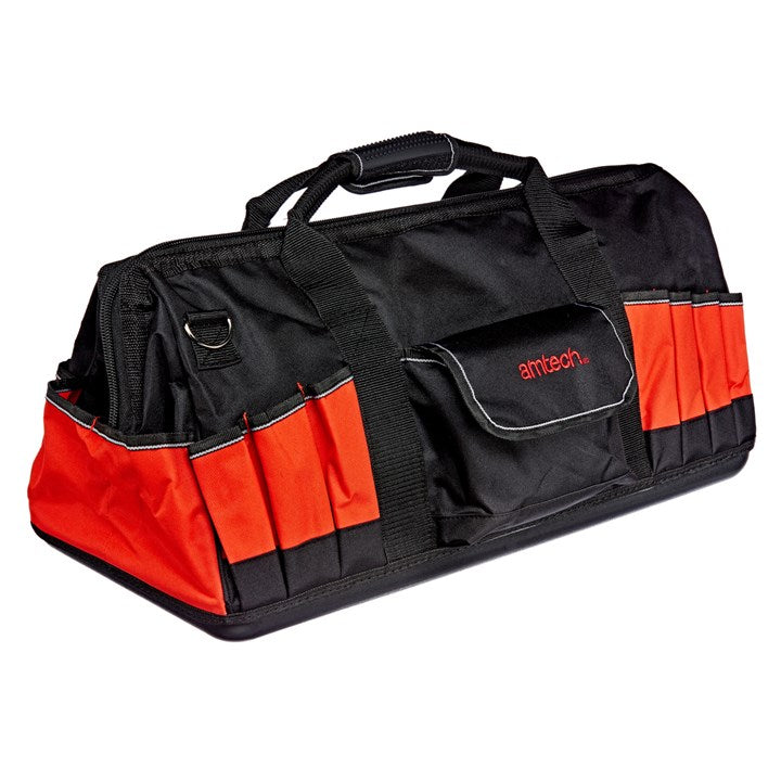 Amtech 600mm (24 Inch) Hard Base Tool Bag | DIY & Power Tools
