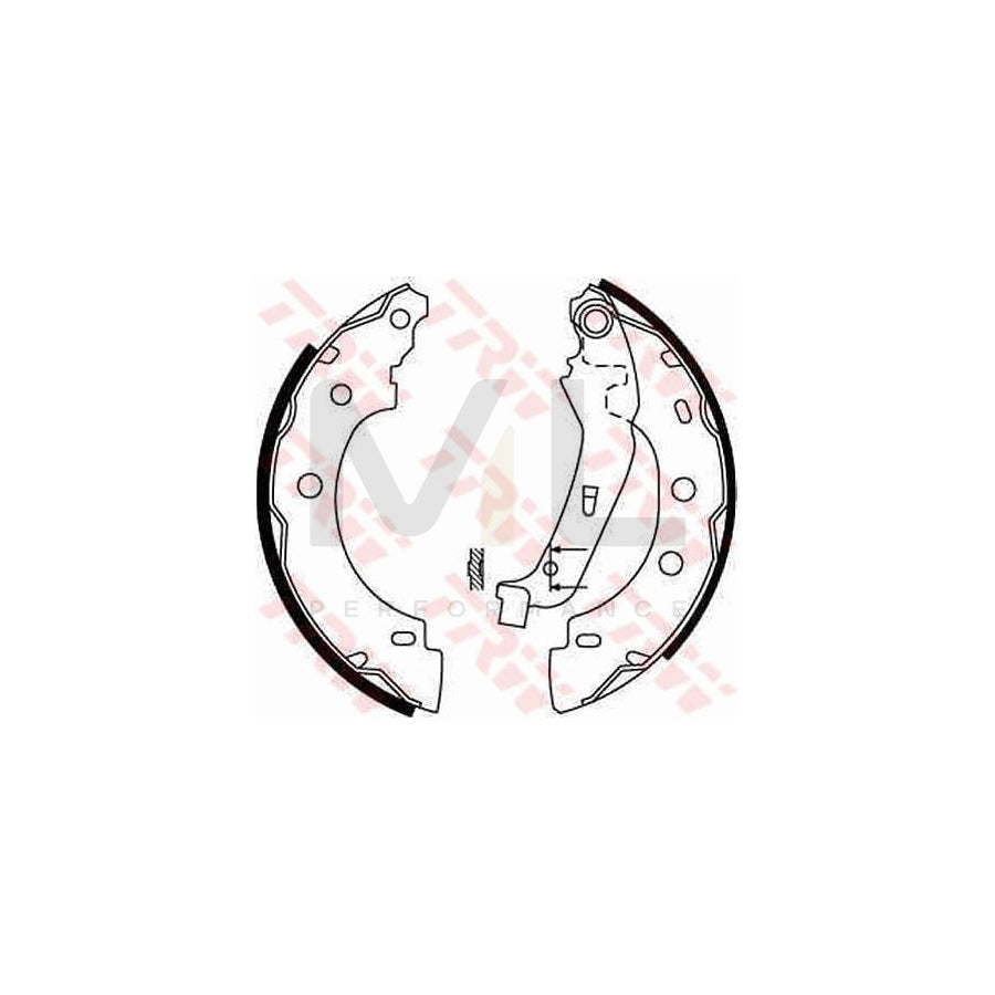 TRW GS8650 Brake Shoe Set | Performance Parts Direct Car Parts