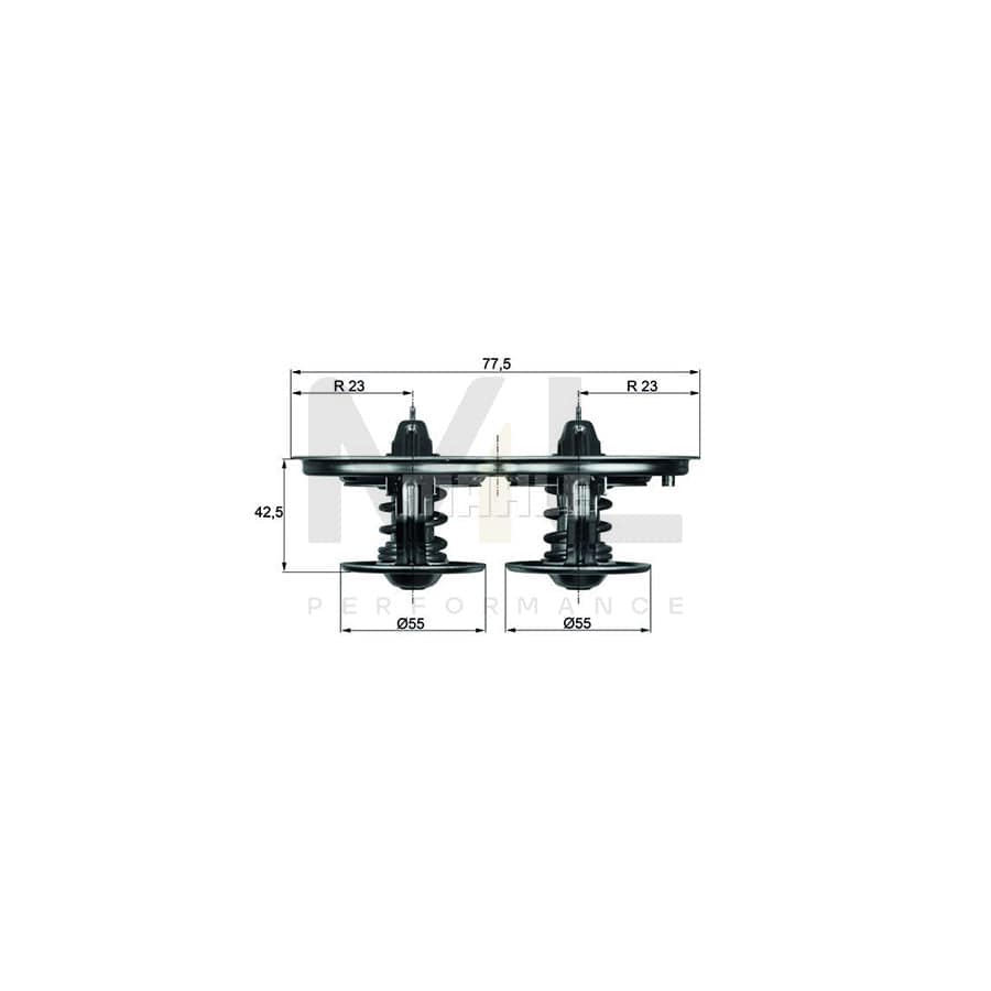 MAHLE ORIGINAL TX 58 83 Engine thermostat Opening Temperature: 83��C, without gasket / seal | Performance Parts DirectCar Parts
