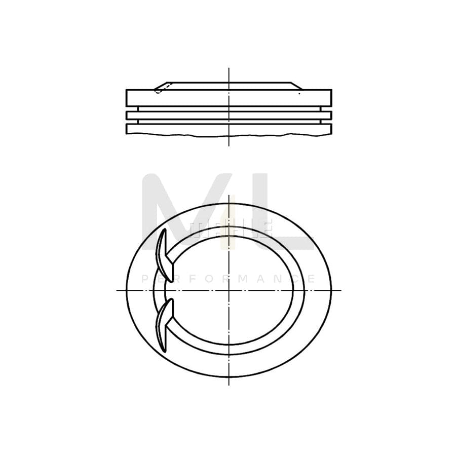 MAHLE ORIGINAL 038 14 02 Piston 83,4 mm | Performance Parts DirectCar Parts