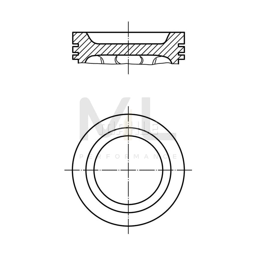 MAHLE ORIGINAL 021 62 00 Piston 82,72 mm | Performance Parts DirectCar Parts