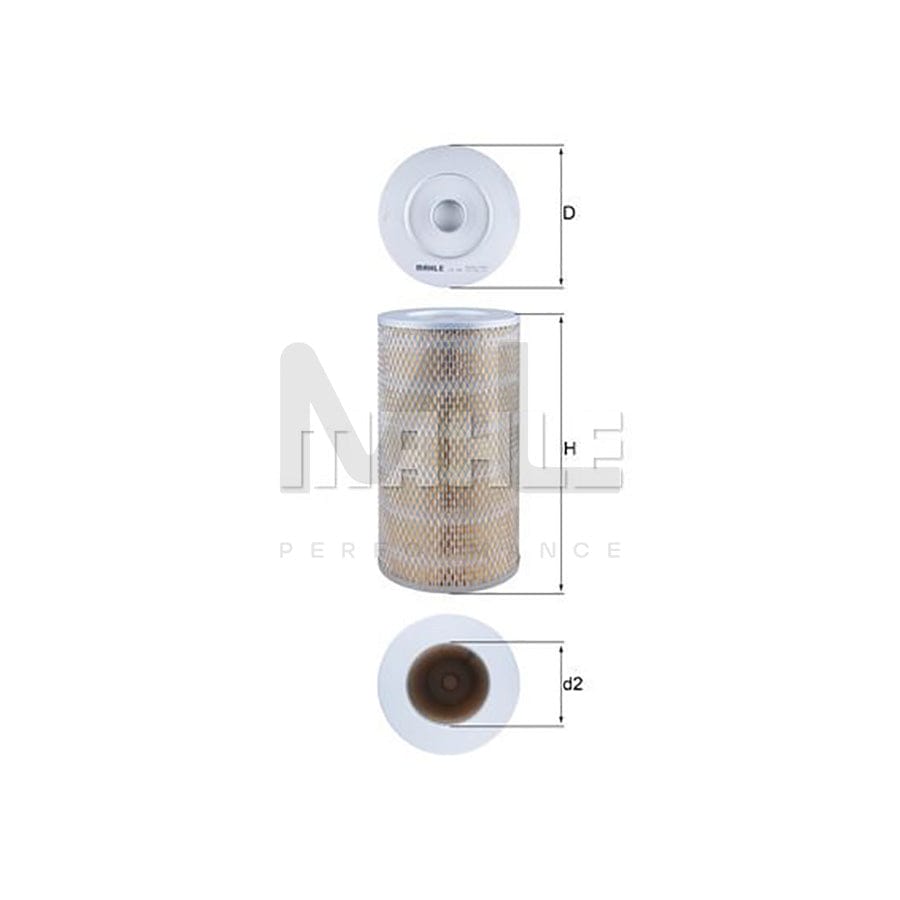 MAHLE ORIGINAL LX 941 Air Filter Filter Insert | Performance Parts DirectCar Parts