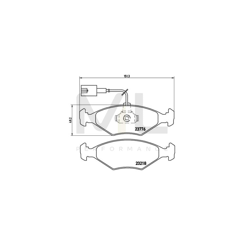 Brembo P 23 122 Brake Pad Set