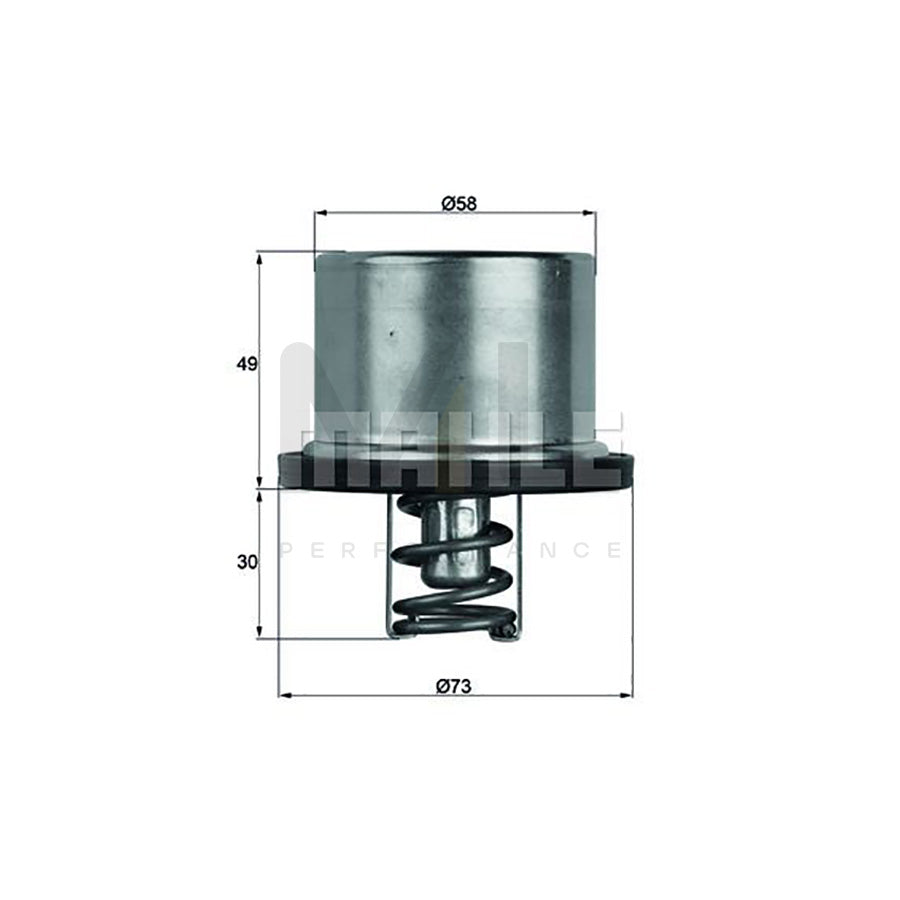 MAHLE ORIGINAL TX 62 89 Engine thermostat Opening Temperature: 89��C, without gasket / seal | Performance Parts DirectCar Parts