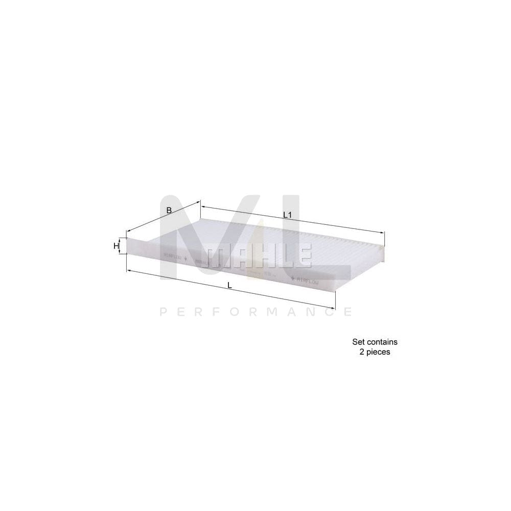 MAHLE ORIGINAL LA 468/S Pollen filter Particulate Filter | Performance Parts DirectCar Parts