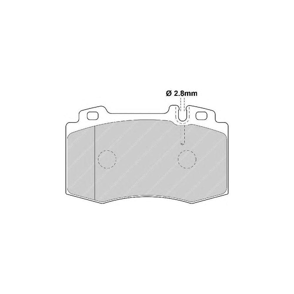 Ferodo Sl Fsl1839 Brake Pad Set With Acoustic Wear Warning, With Spring | Performance Parts Direct Car Parts