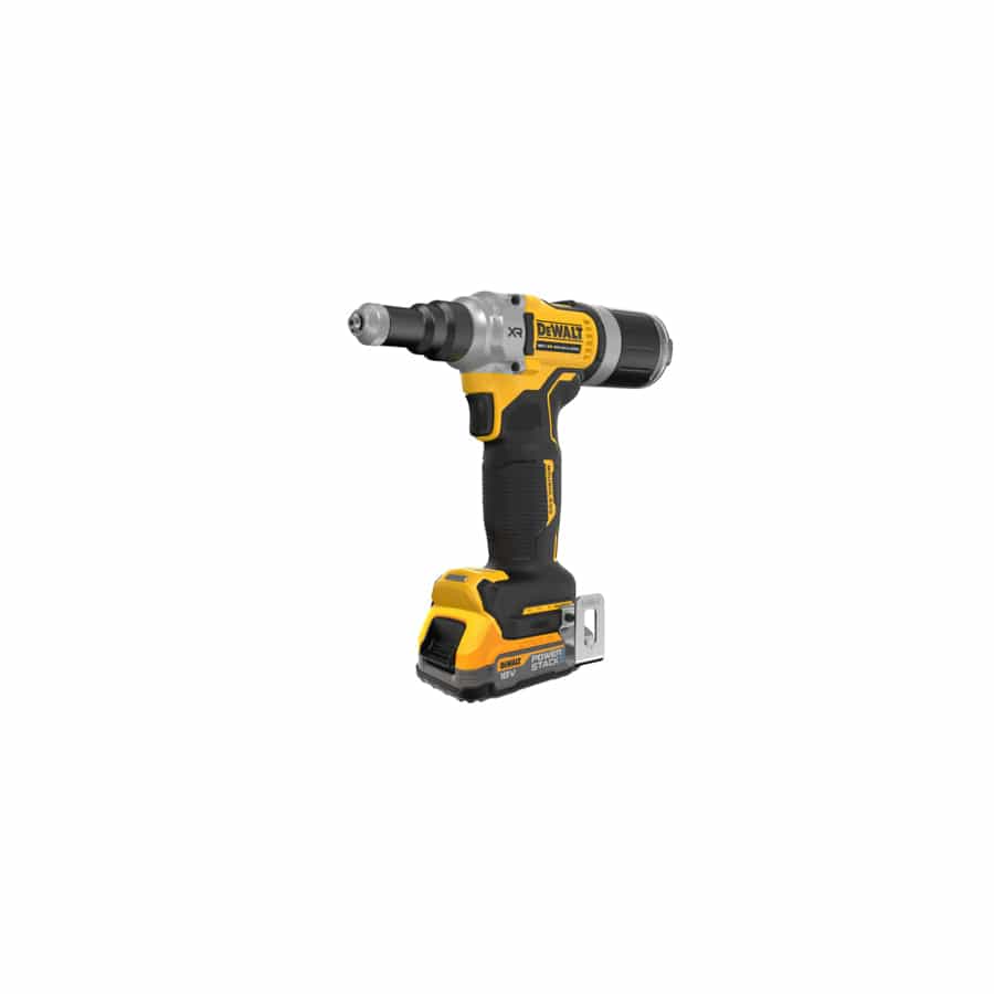 DEWALT DEWDCF414E2T DCF414E2T XR 1/4in Brushless Riveter 2 x 1.7Ah POWERSTACK Li-ion |