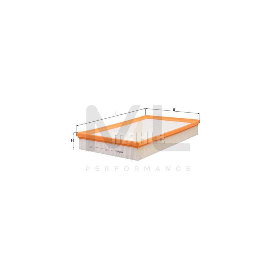 MAHLE ORIGINAL LX 1500 Air Filter Filter Insert | Performance Parts DirectCar Parts