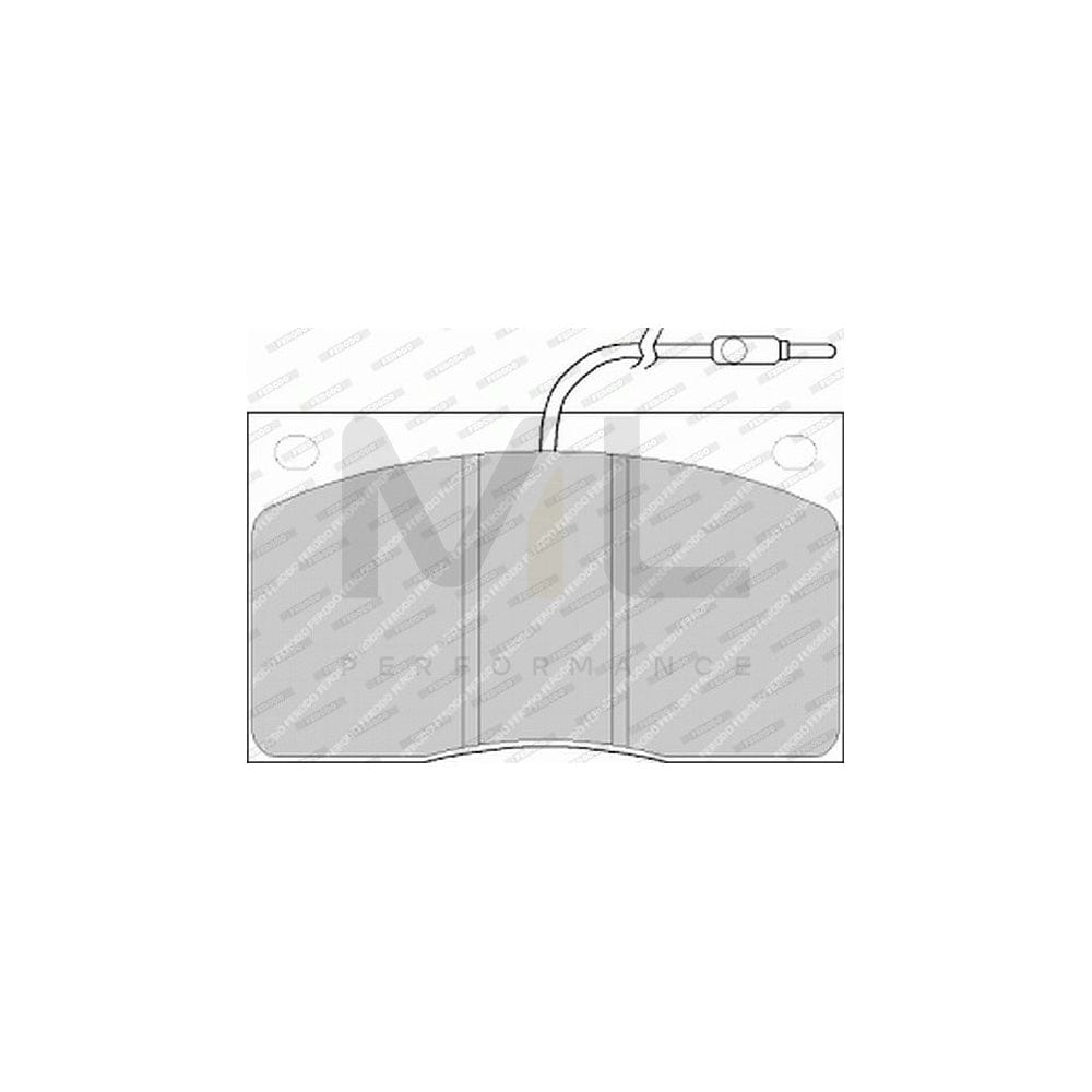 Ferodo Premier Eco Friction Fdb1663 Brake Pad Set Incl. Wear Warning Contact, Without Accessories | Performance Parts Direct Car Parts