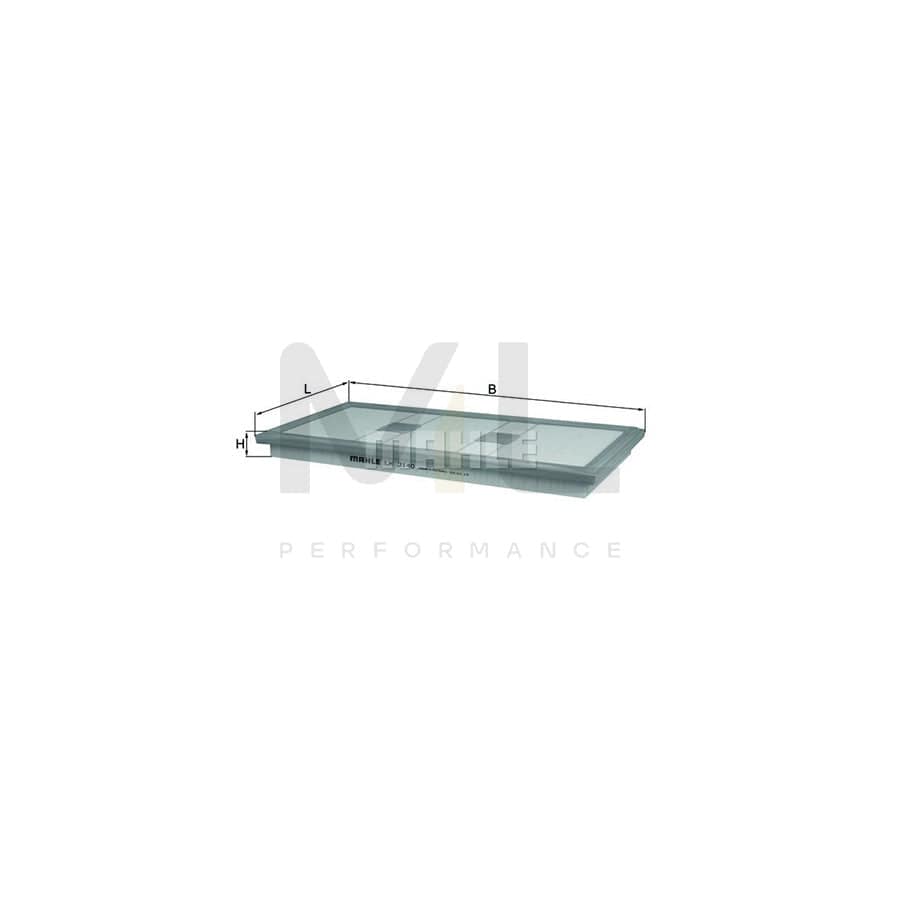 MAHLE ORIGINAL LX 3140 Air Filter Filter Insert | Performance Parts DirectCar Parts