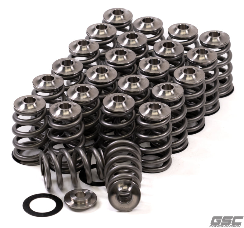 GSC Power Division GSC P-D Nissan VQ35 Extreme Conical Valve Spring Titanium Retainer and Spring Seat Kit