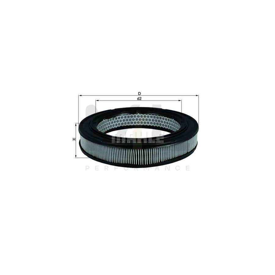 MAHLE ORIGINAL LX 189 Air Filter Filter Insert | Performance Parts DirectCar Parts