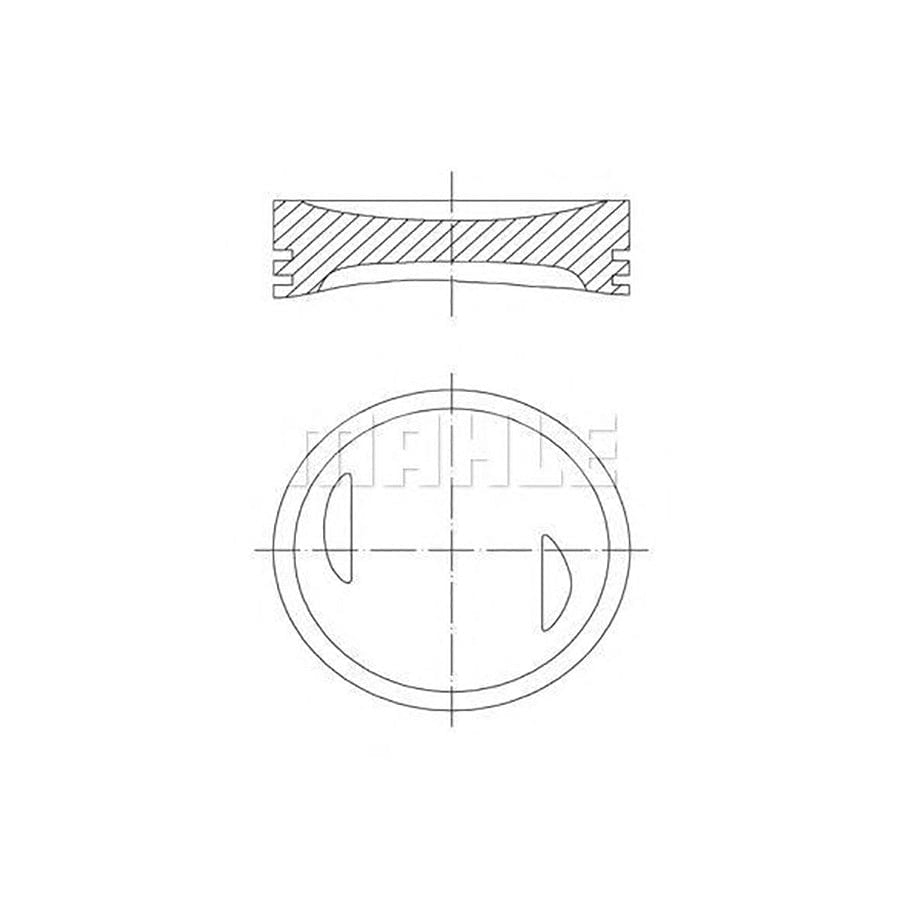 MAHLE ORIGINAL 643 06 02 Piston 75 mm, with piston rings | Performance Parts DirectCar Parts