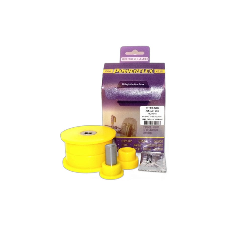 Powerflex PFF60-206K Renault Engine Dogbone Mount Kit (Inc. Scenic I, Megane I, Williams, Clio)