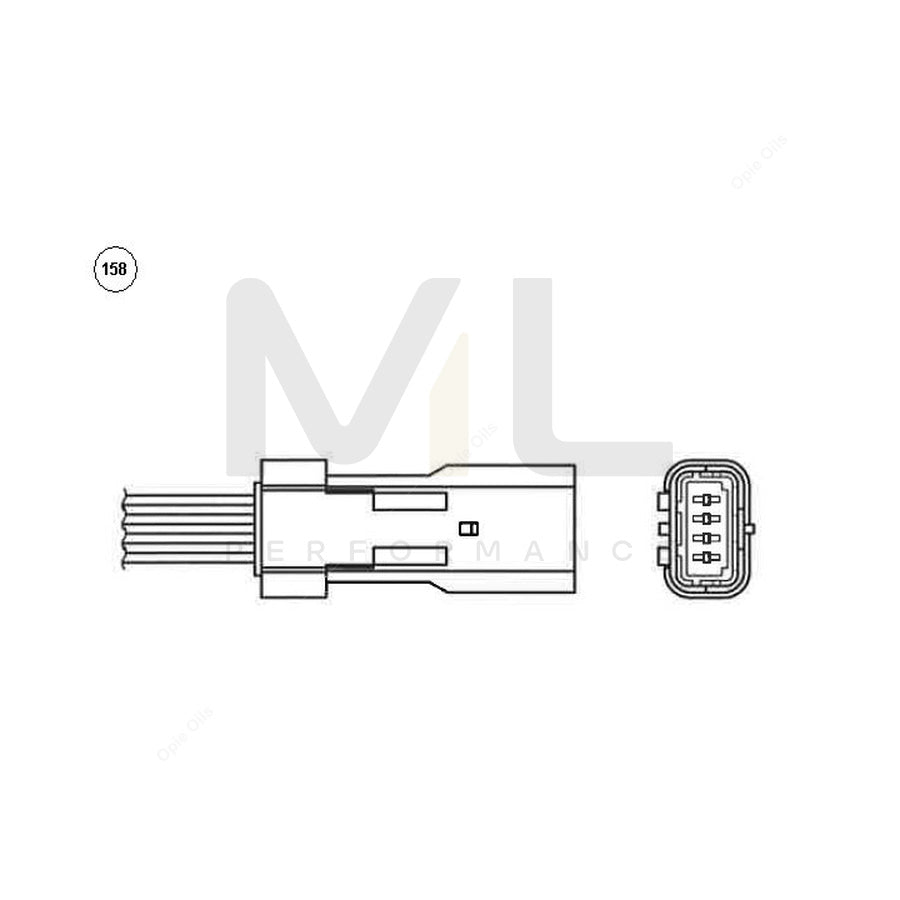 NTK Lambda Sensor - Oxygen / O2 Sensor OZA603-U1 (NGK 92056)