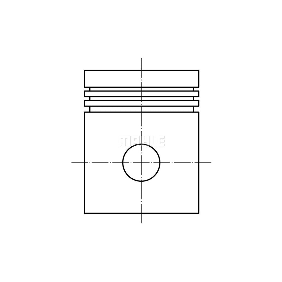 MAHLE ORIGINAL 082 09 02 Piston 89,51 mm, without cooling duct