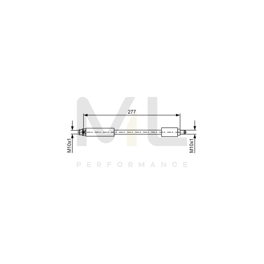 BOSCH 1 987 481 616 Brake Hose 277mm, M10x1 | Performance Parts Direct Car Parts