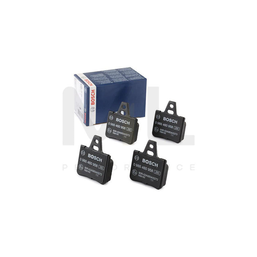 Bosch 0986460958 Brake Pad Set For Citroën Xantia With Anti-Squeak Plate BP527 | Performance Parts Direct Car Parts