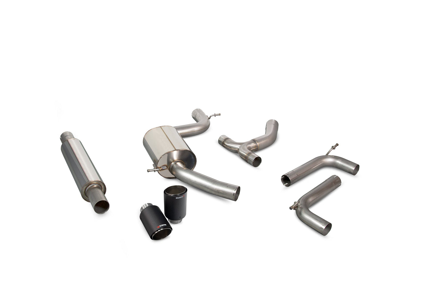 Scorpion SVW060CF VW Golf Mk7.5 Gti Resonated Gpf-Back Exhaust System