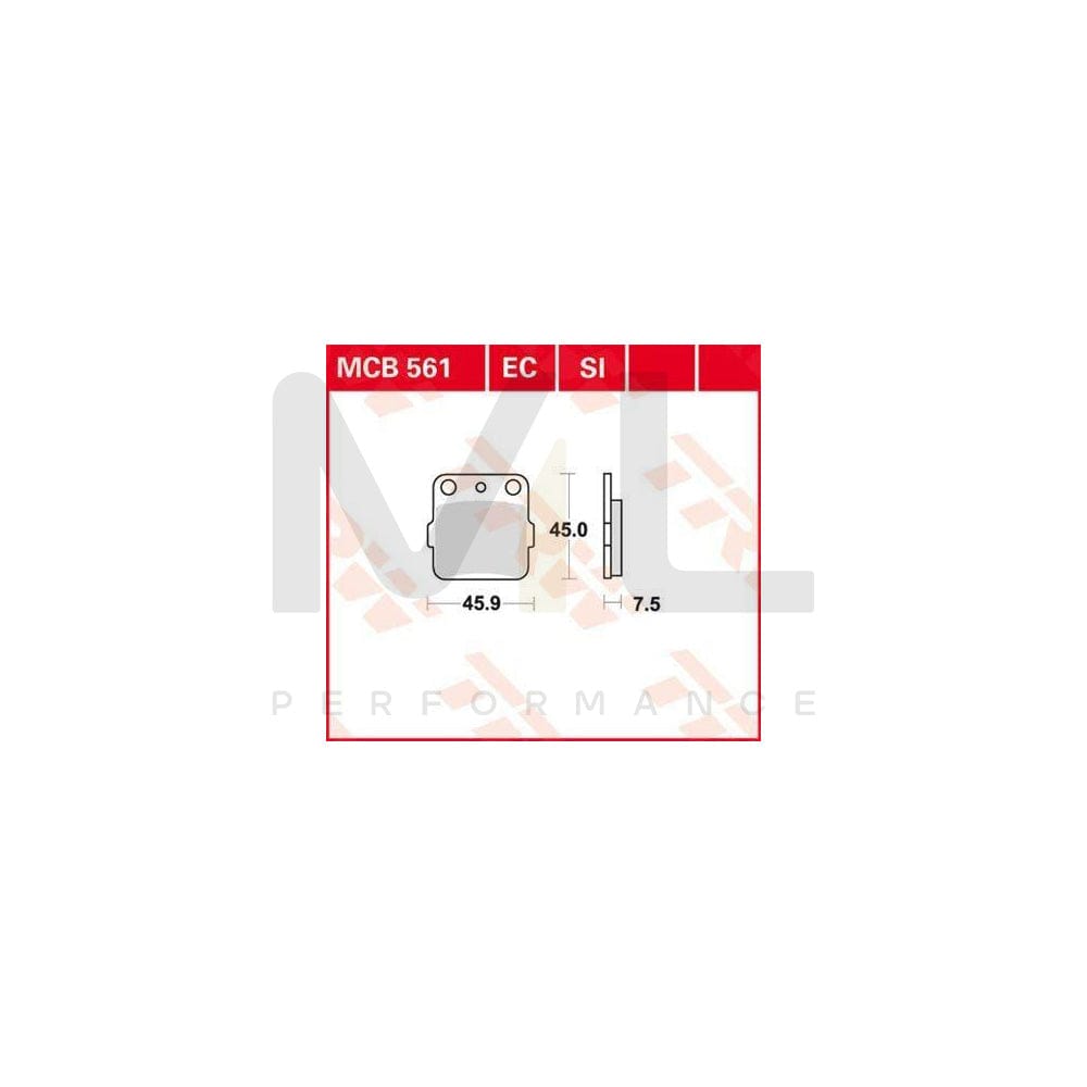 TRW Sinter Offroad Mcb561Si Brake Pad Set | Performance Parts Direct Car Parts