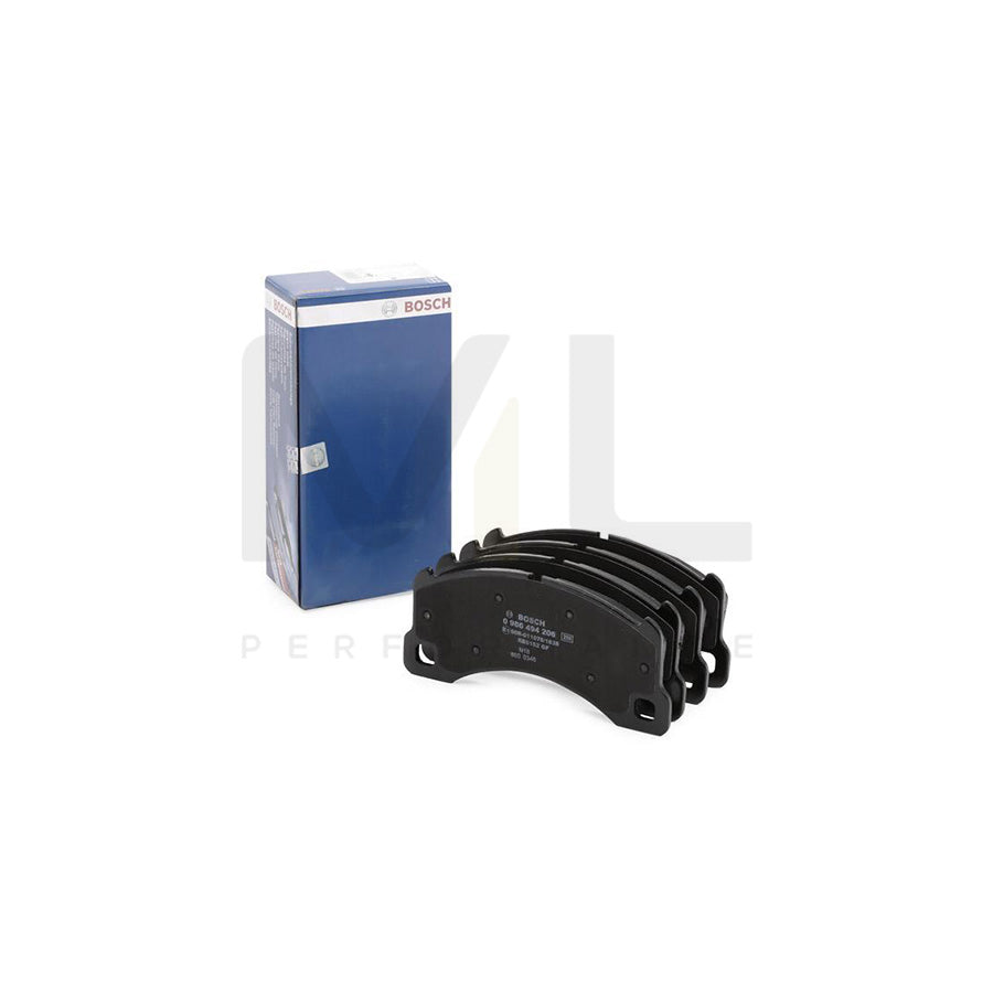 Bosch 0986494206 Brake Pad Set With Anti-Squeak Plate