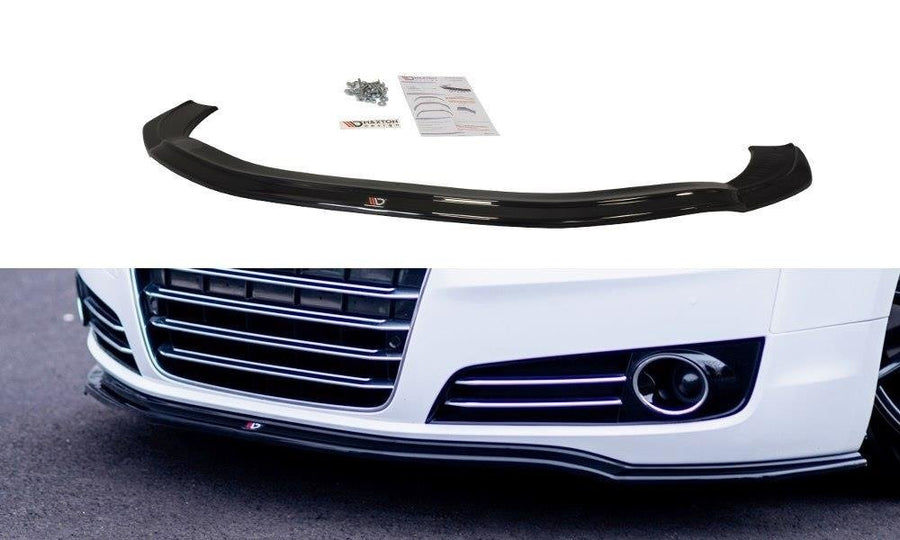 Maxton Design AU-A8-D4-FD1T Front Splitter Audi A8 D4 |