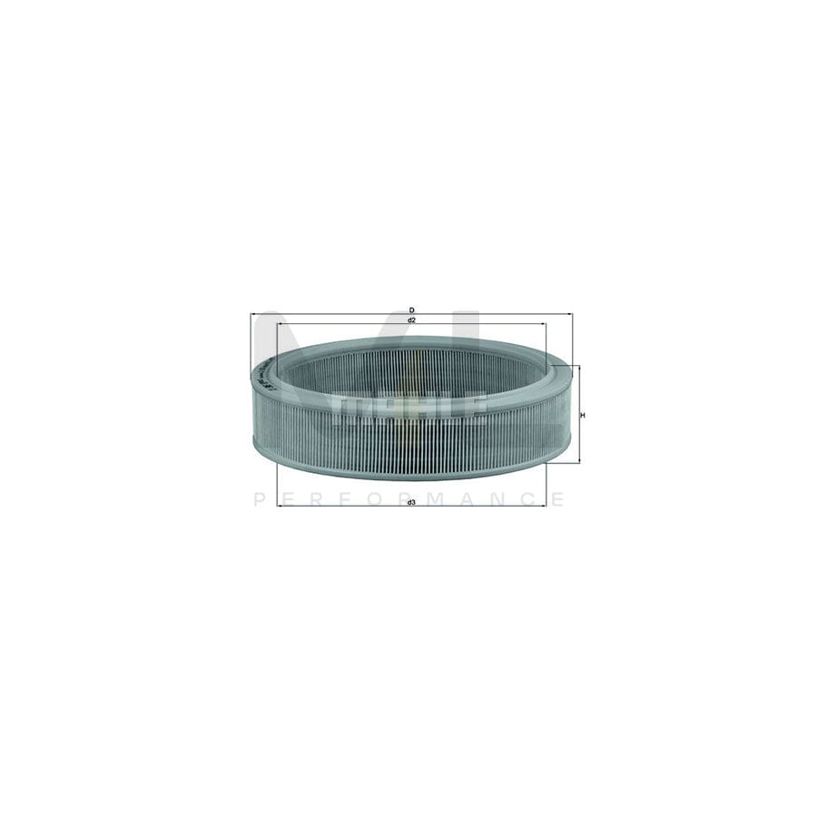 MAHLE ORIGINAL LX 853 Air Filter Filter Insert | Performance Parts DirectCar Parts
