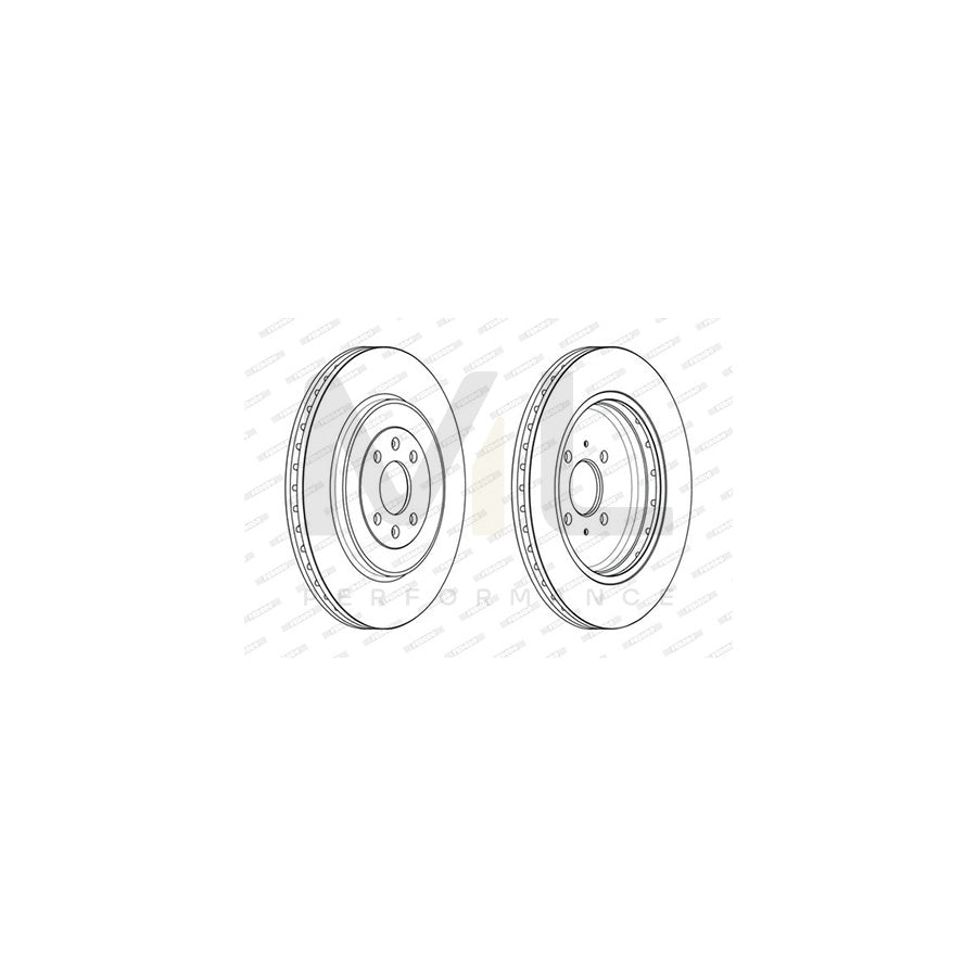 FERODO DDF2226C Brake Disc Vented, Coated | Performance Parts Direct Car Parts