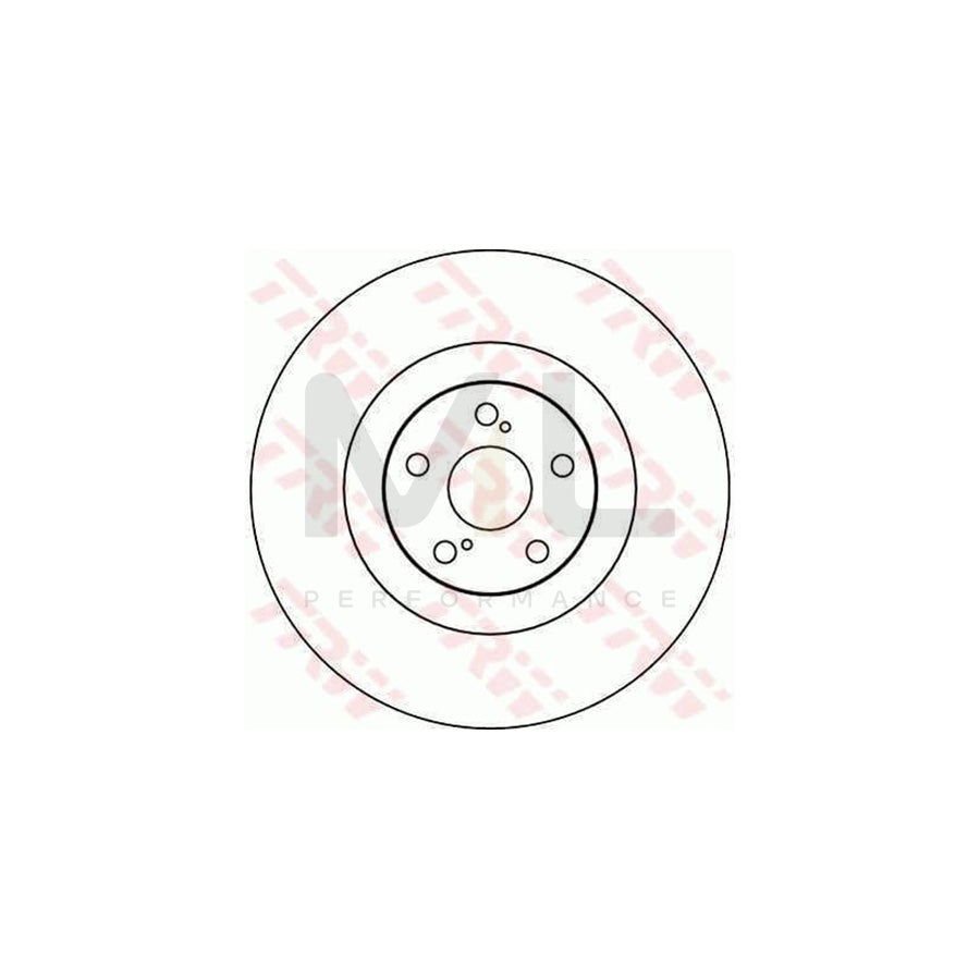 TRW DF4101S Brake Disc for TOYOTA Celica VI Coupe (T200) Vented | Performance Parts Direct Car Parts