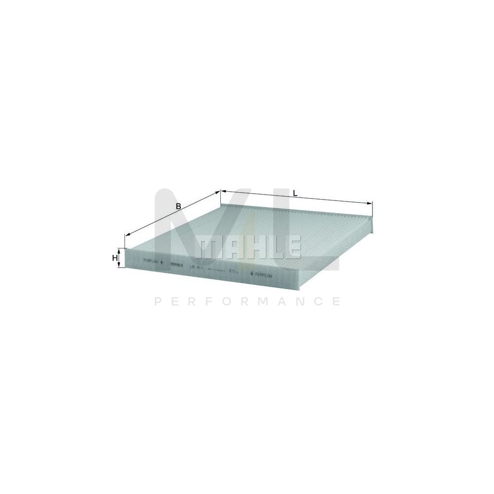 MAHLE ORIGINAL LA 411 Pollen filter Particulate Filter | Performance Parts DirectCar Parts