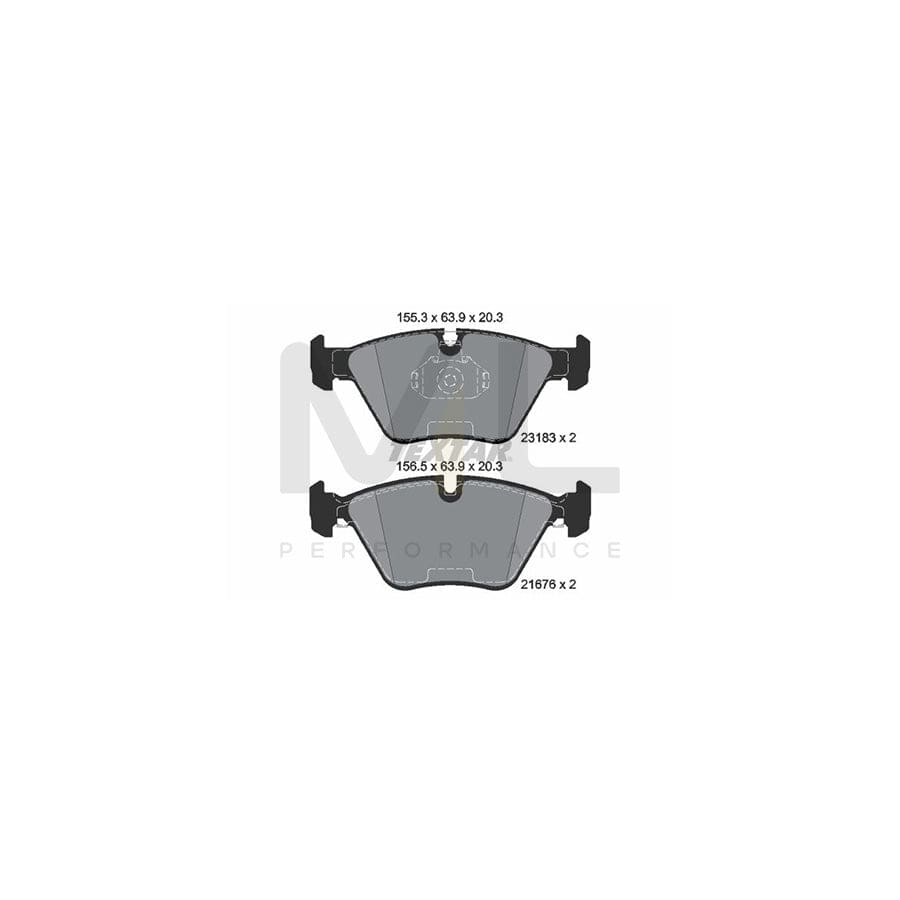 TEXTAR epad 2318381 Brake pad set prepared for wear indicator