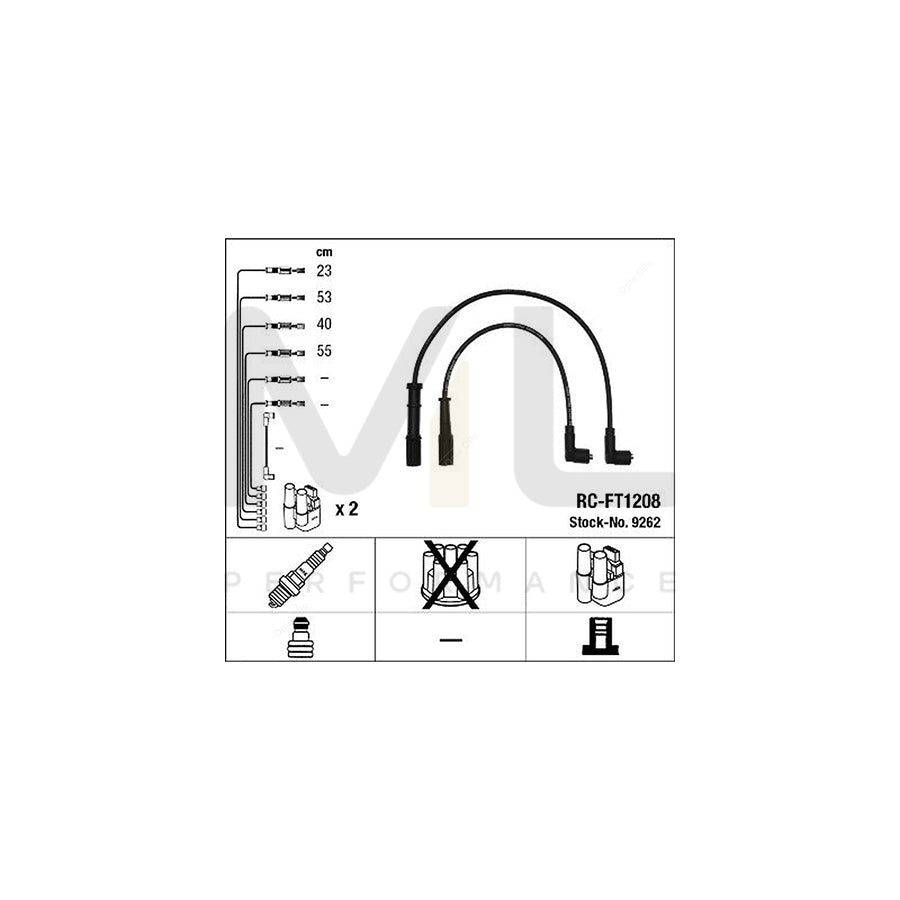 NGK Ignition Cable Kit RC-FT1208 (NGK9262)